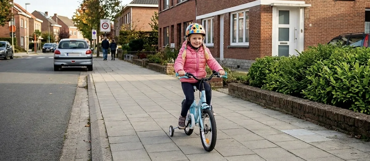 Illustratie bij: Fietsers op het voetpad (binnen de bebouwde kom)