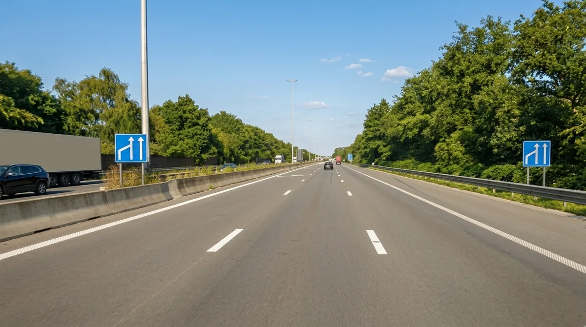 Illustratie bij: Rijstrookvermindering