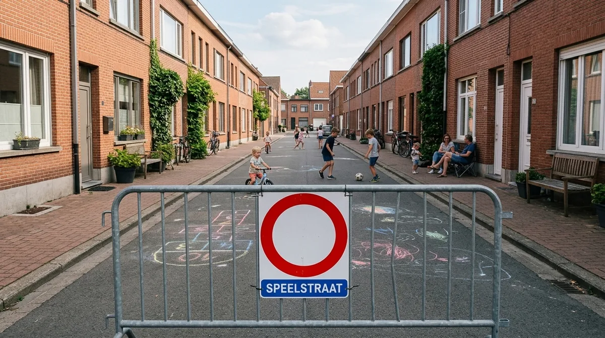 Illustratie bij: Speelstraat