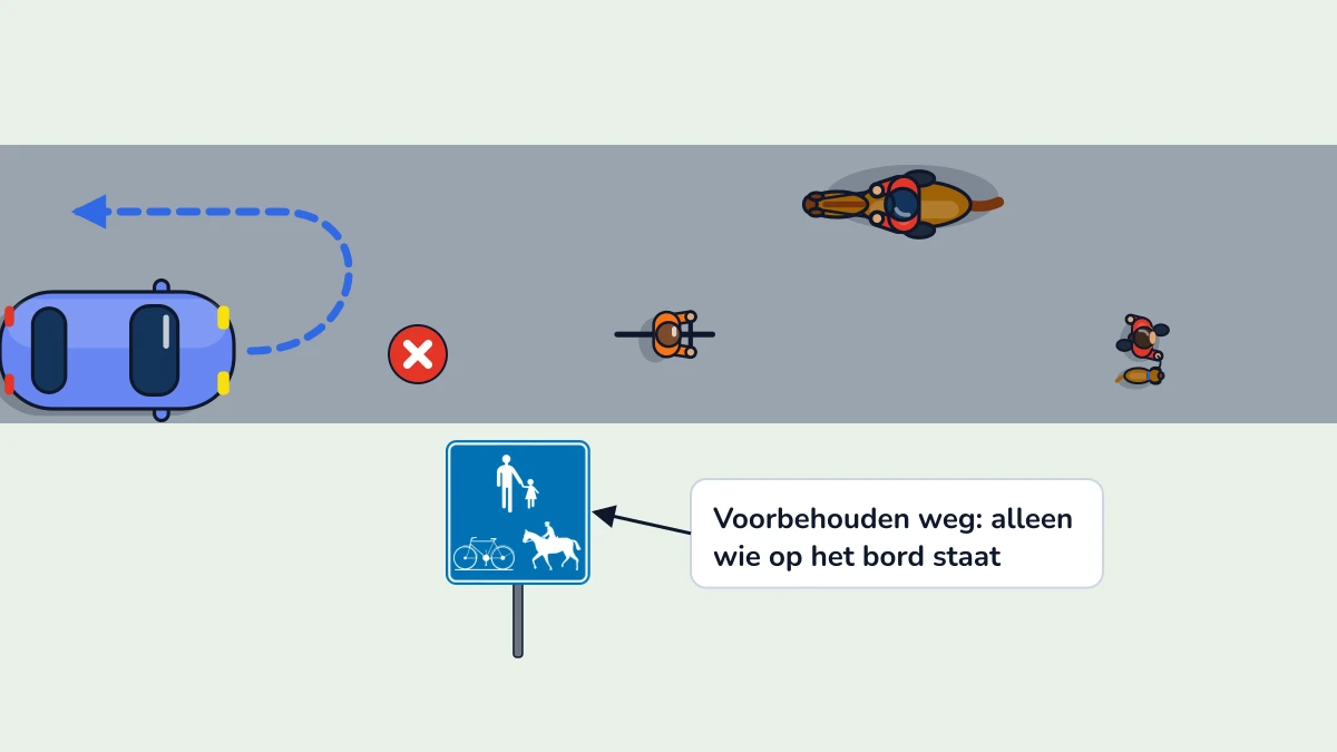 Illustratie bij: Voorbehouden weg