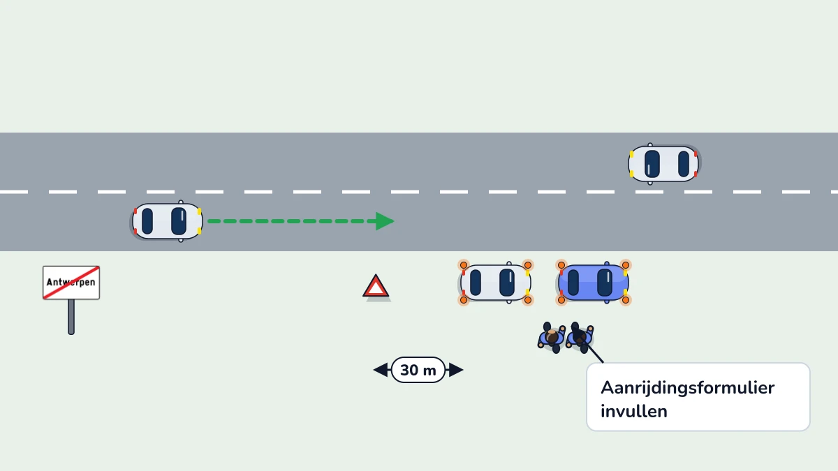 Illustratie bij: Een ongeval met alleen stoffelijke schade